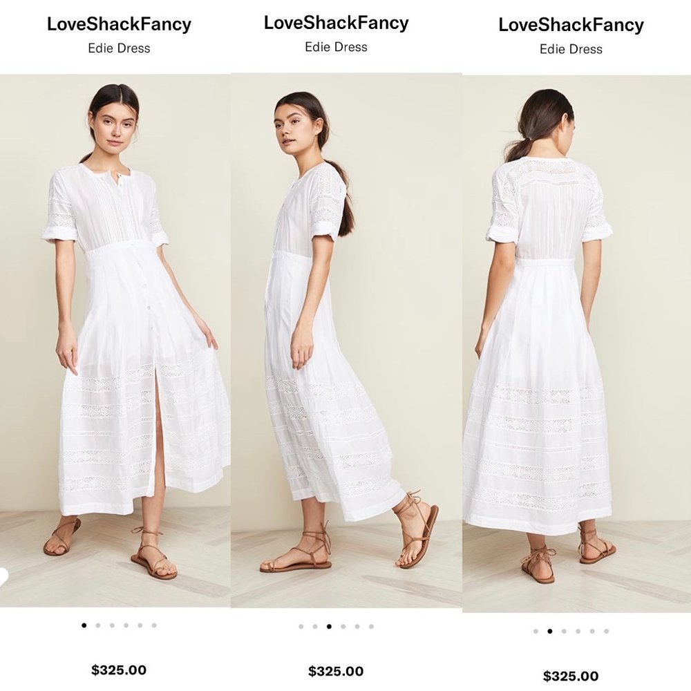 LoveShackFancy Edie Dress - M